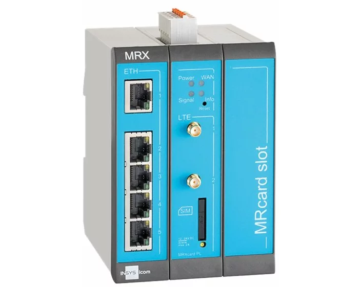 INSYS icom MRX3 LTE modularer LTE-Router EMEA-Frequenzen VPN-Option