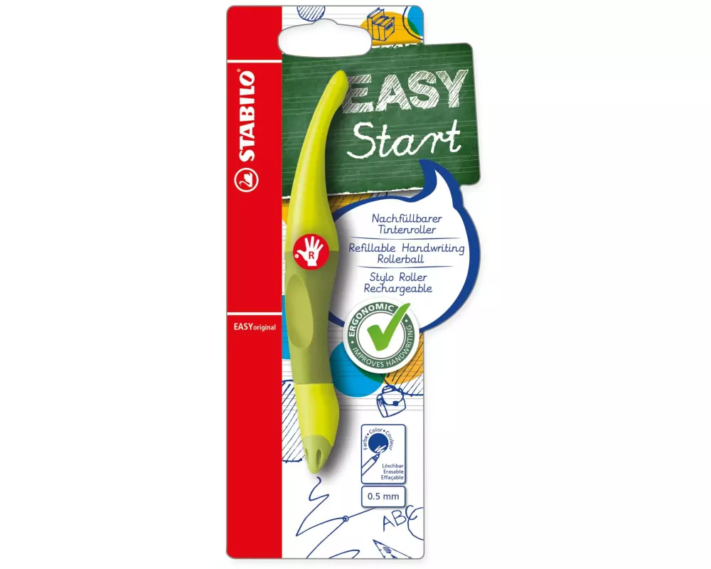 STABILO Rollerball Easy Start 0.5 mm, Grün