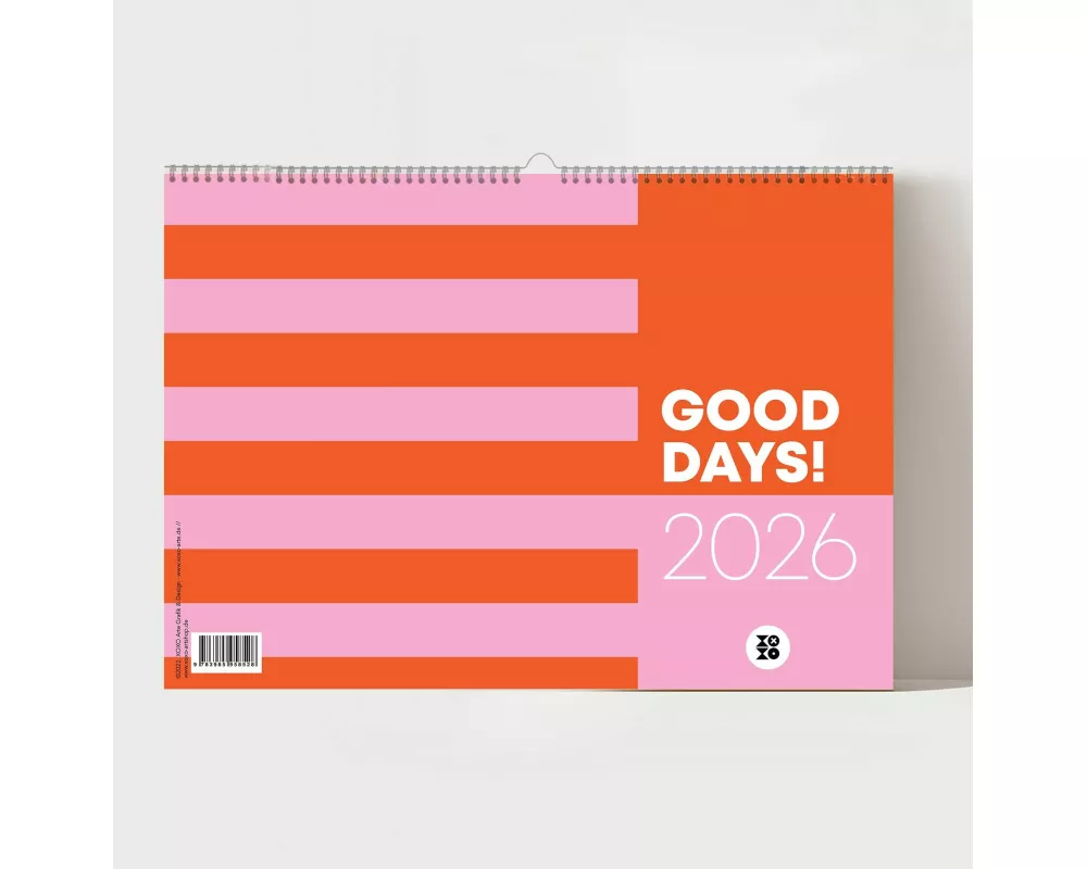 "GOOD DAYS", Wandkalender 2026, Monatskalender