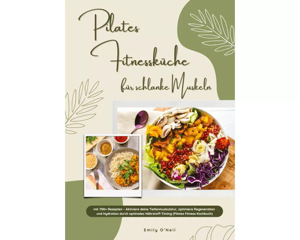 Pilates Fitnessküche für schlanke Muskeln mit 700+ Rezepten - Aktiviere deine Tiefenmuskulatur, optimiere Regeneration & Hydration durch optimales Näh