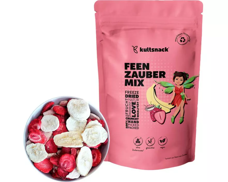 kultsnack Feenzauber Mix 150g / Gefrierget. Bananen & Erdbeeren