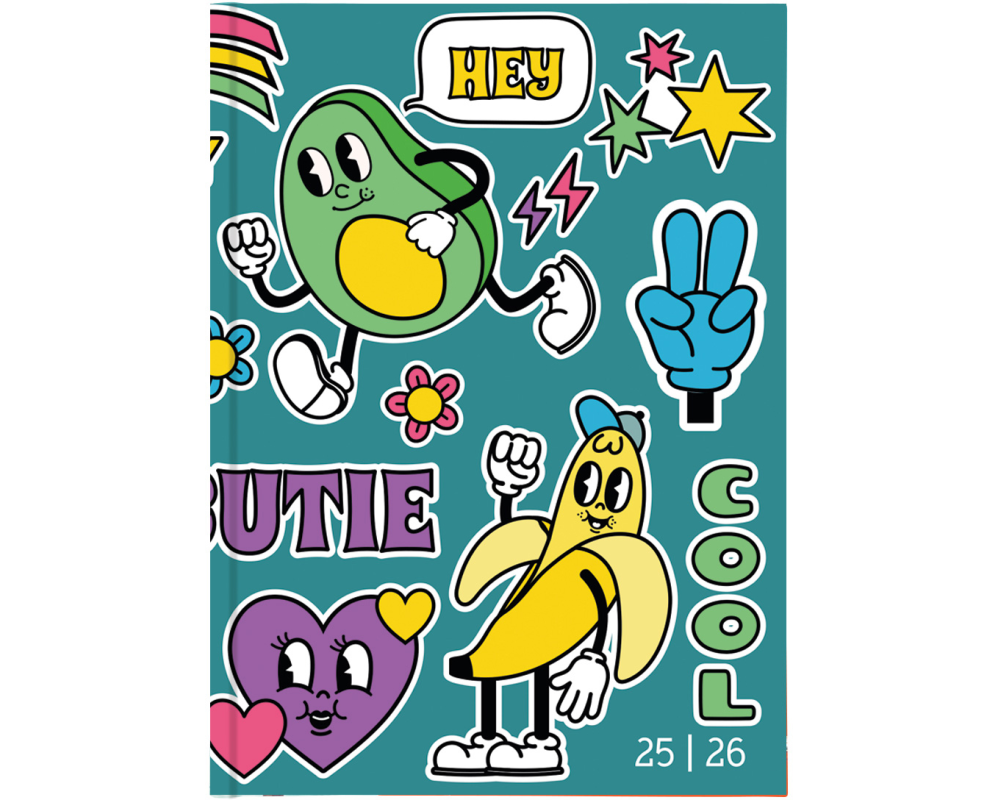 Biella Schüleragenda Mydiary Comic 25/26 FSC, 1T/1S, 12 x 16.5 cm