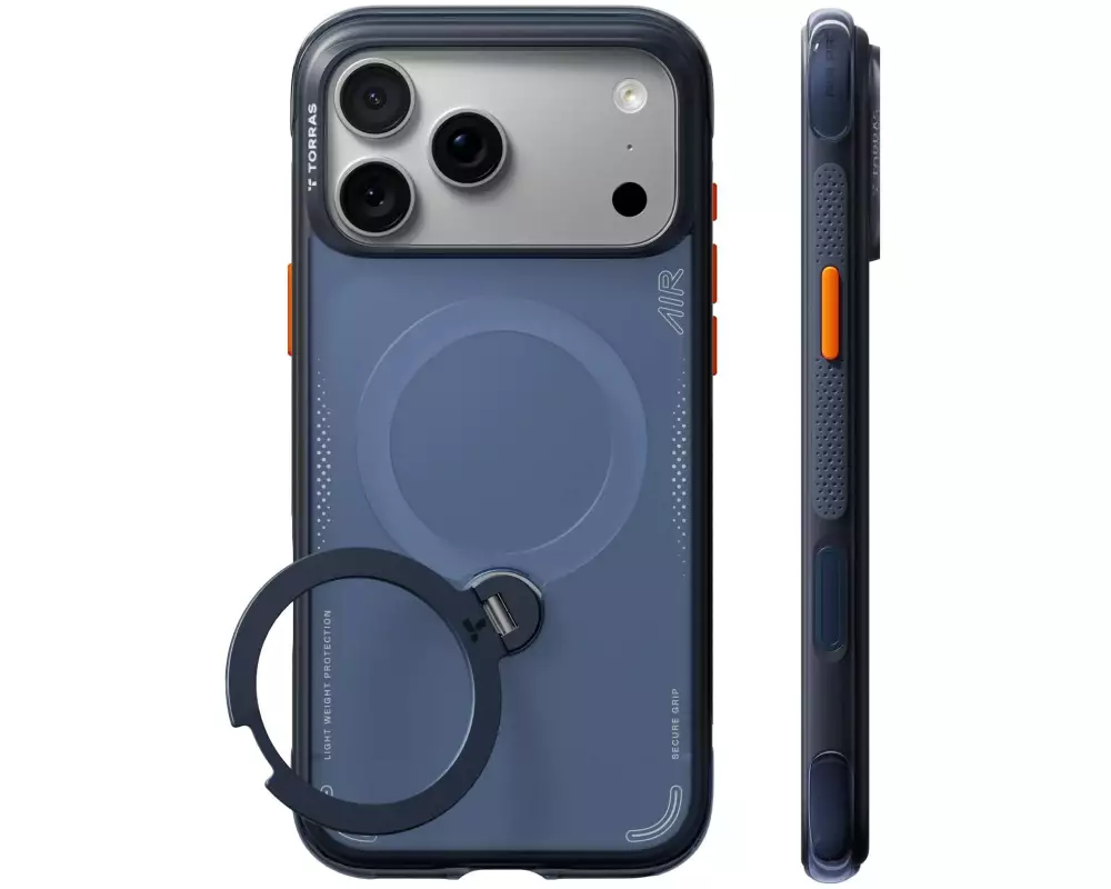 Torras Ostand Q3 Air iPhone 18 Pro, Deep Blue