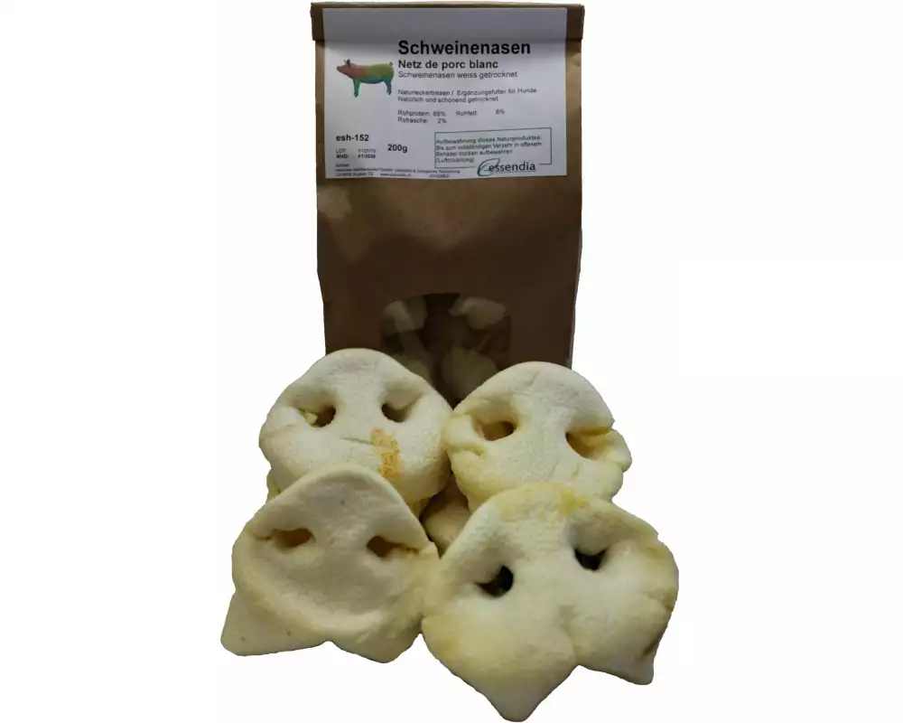 essendia Kausnack Schweinenasen weiss gepufft, 200 g