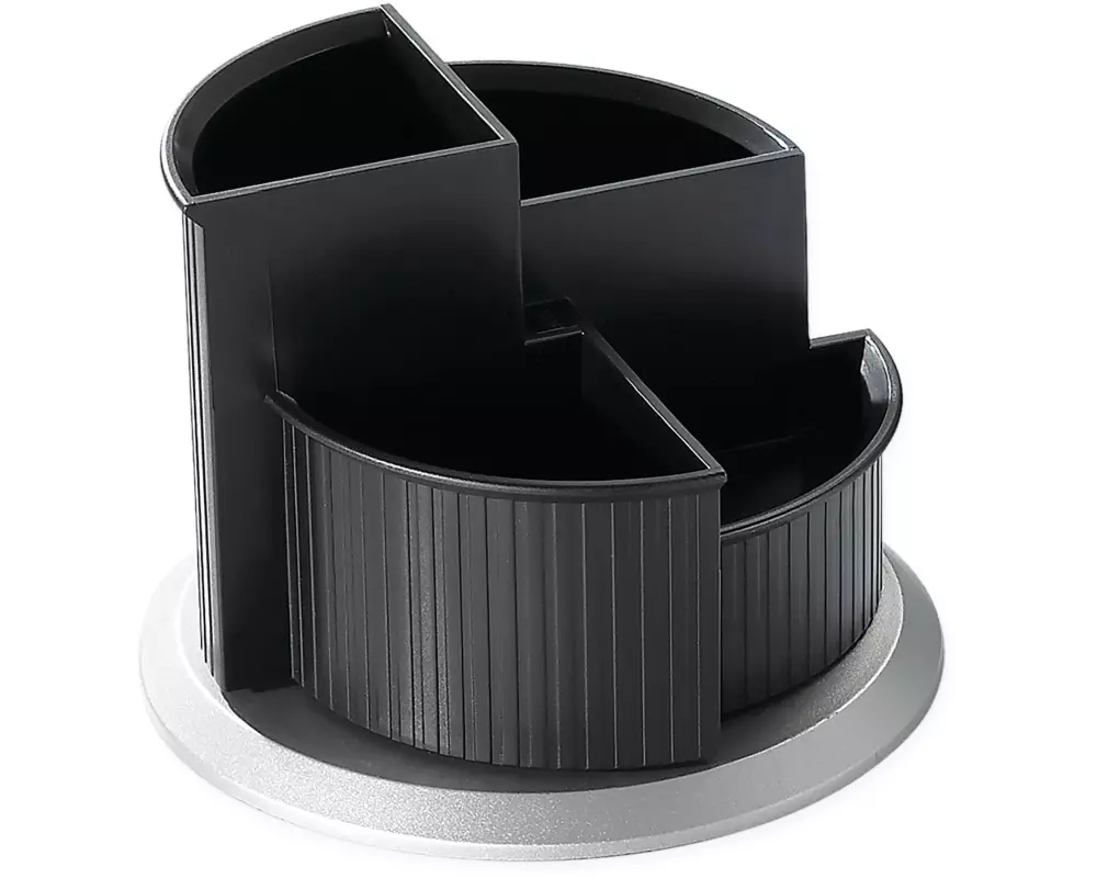 Helit Stiftehalter Schwarz/Silber