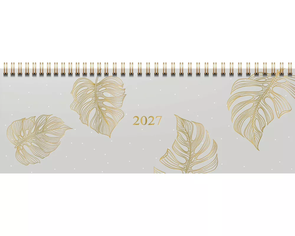 rido/idé 7036311027 Querterminbuch Premium Young Line 2027 "Monstera" 297×105 mm, Papier