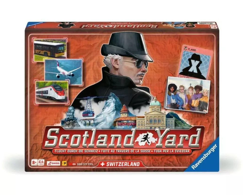 Ravensburger Familienspiel Scotland Yard Switzerland DE/FR/IT/EN
