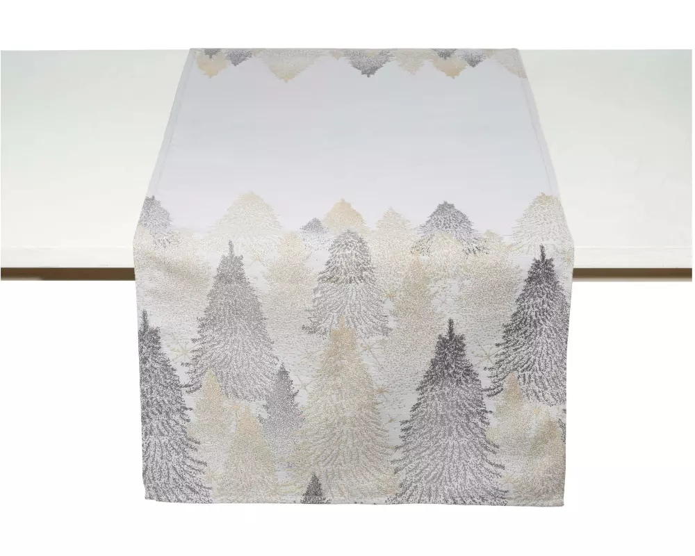 Pichler Tischläufer Bonnet 50 cm x 150 cm, Silber