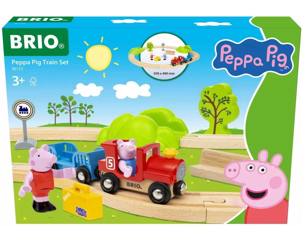 Peppa Wutz Eisenbahn-Set / Eisenbahnset für Kinder ab 3 Jahren