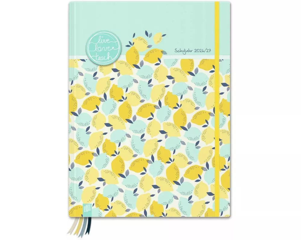 Mein Lehrerplaner A4+ – Hardcover – Lehrerkalender für das Schuljahr 2026/2027 – Zitronentanz