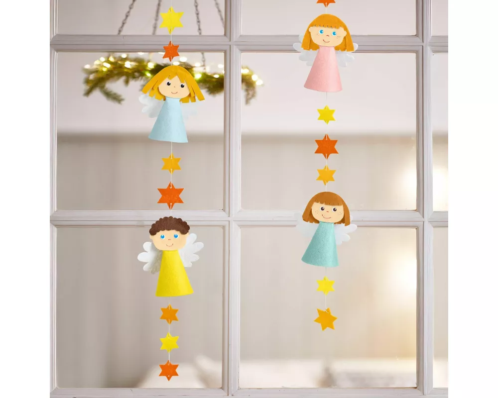 Bastelset - Filzgirlande Engel