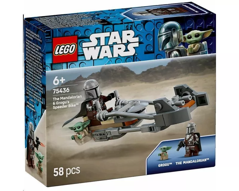 LEGO Star Wars Der Mandalorianer und Grogu auf ihrem