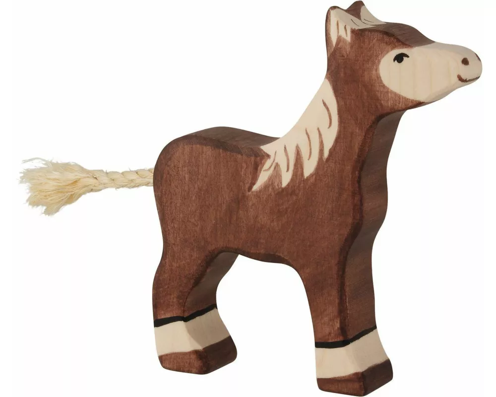 Fohlen, stehend, dunkelbraun