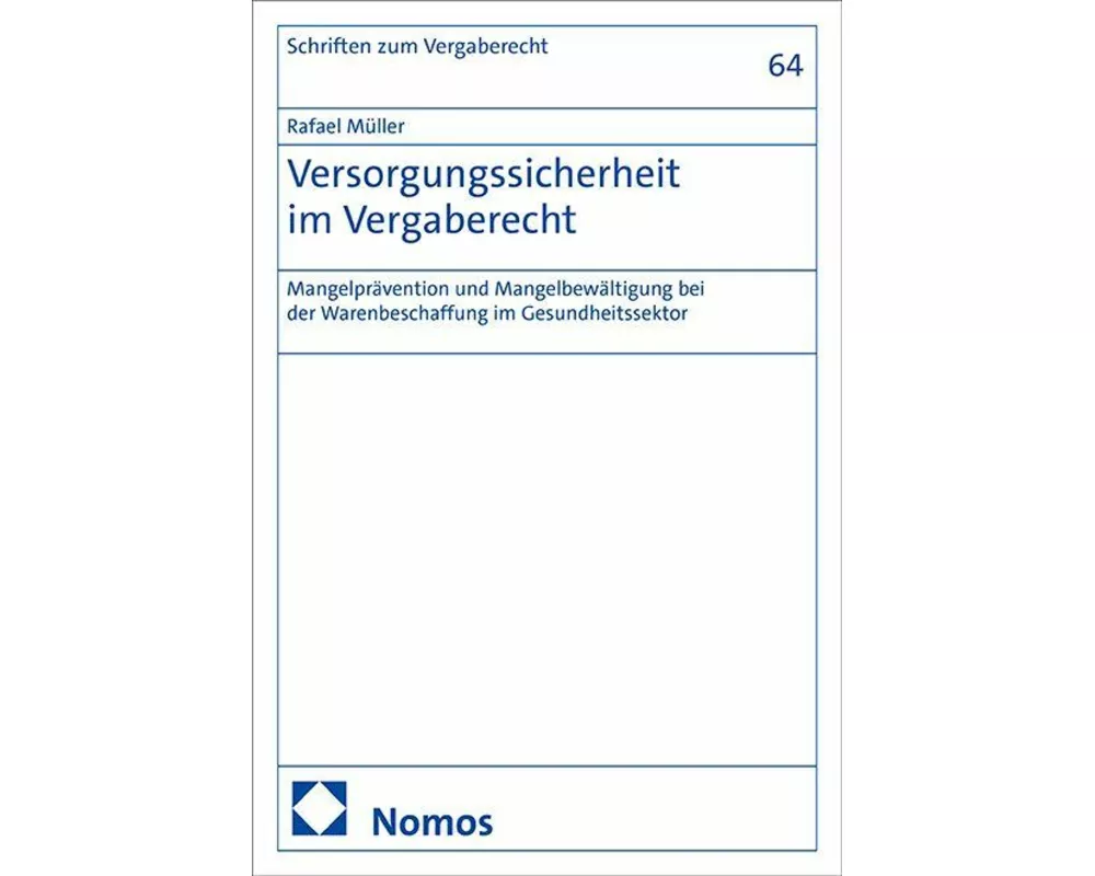 Versorgungssicherheit im Vergaberecht