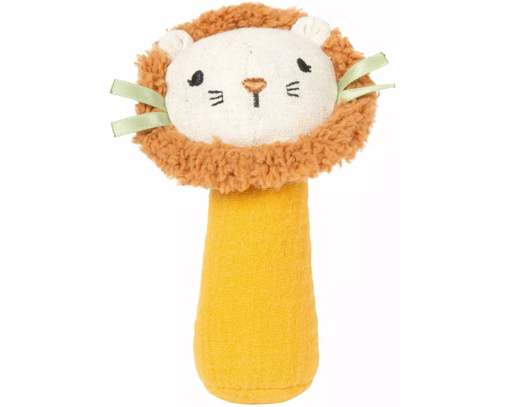 Babyspielzeug kleine Rassel & Stoffgreifling "Little Lion
