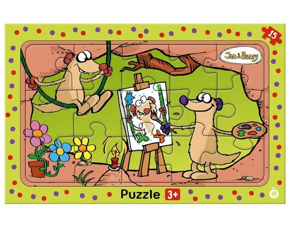 TRÖTSCH - Jan & Henry Rahmenpuzzle 15-teilig