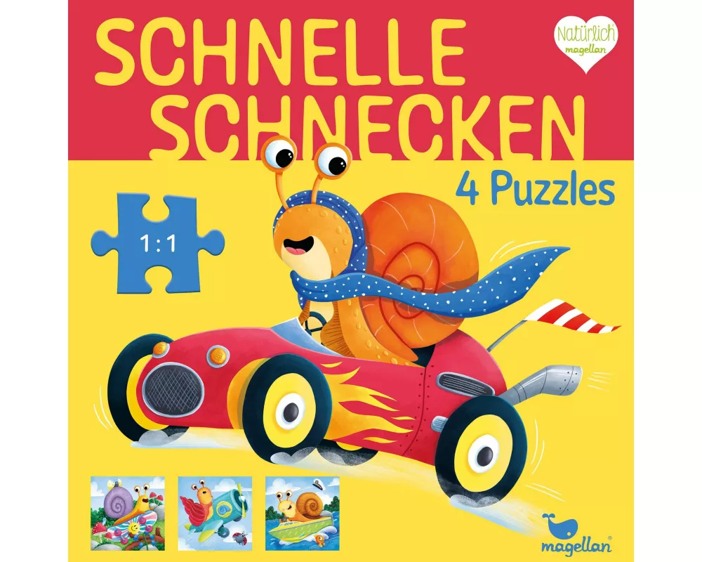 Schnelle Schnecken - 4 Puzzles