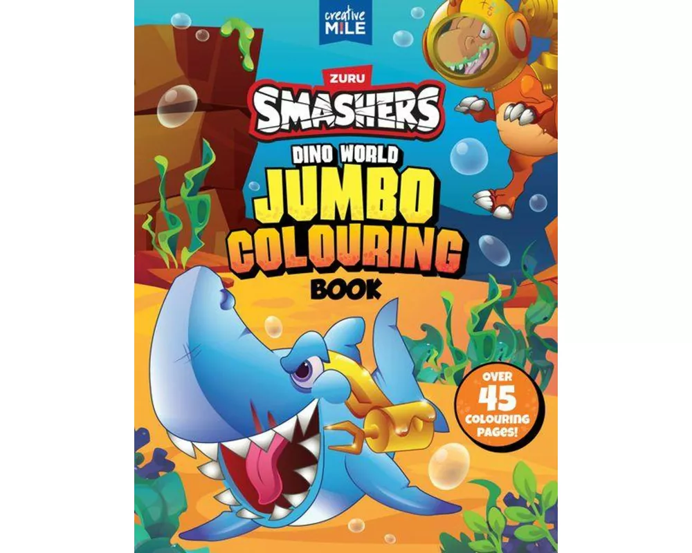 Smashers Dino World Jumbo Colouring Book