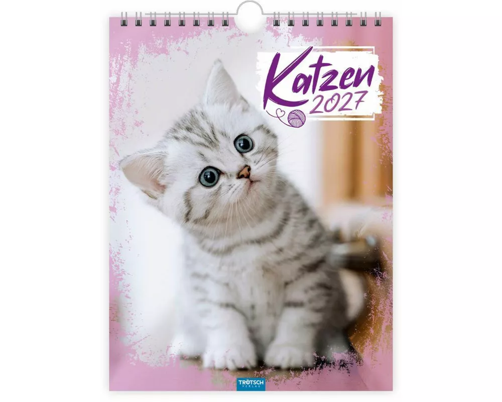 TRÖTSCH - Notizkalender zum Hängen Katzen 2027