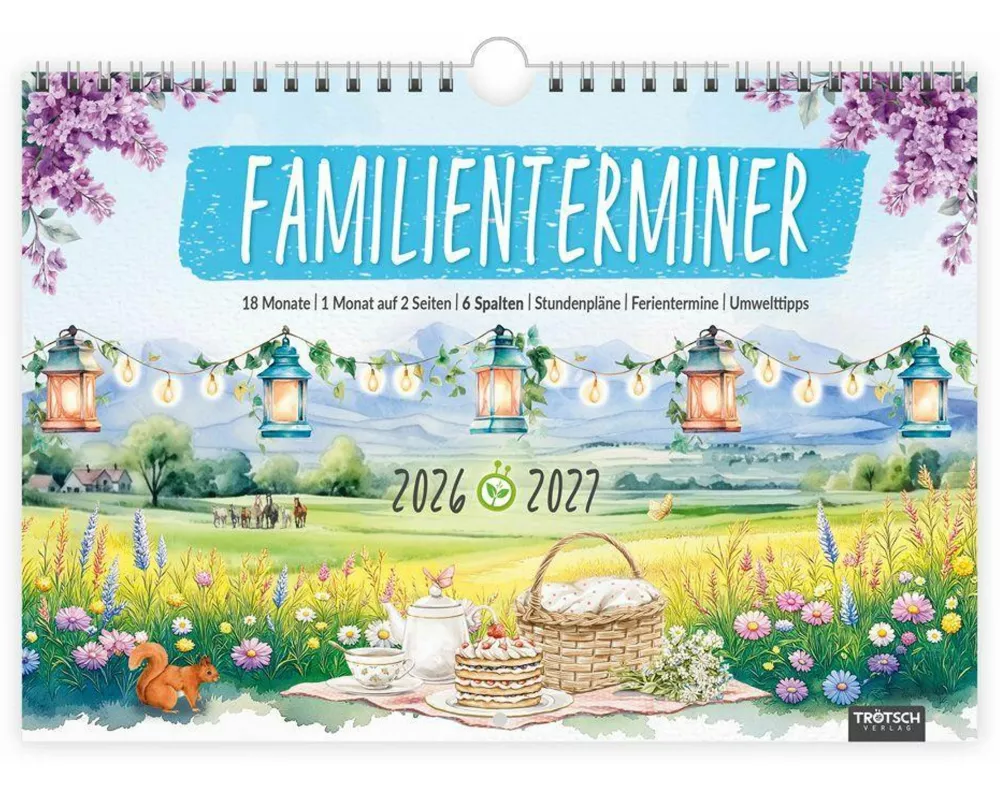 TRÖTSCH - Familienterminer Landgrüße für 18 Monate 2026/2027