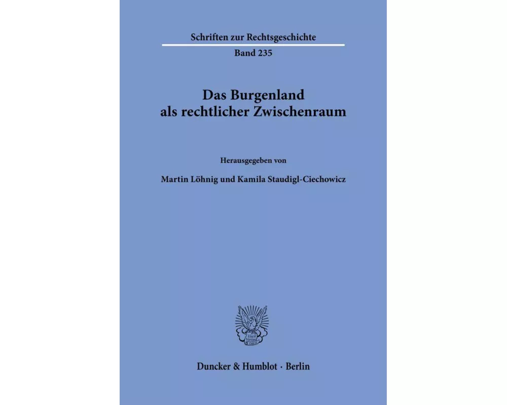 Das Burgenland als rechtlicher Zwischenraum