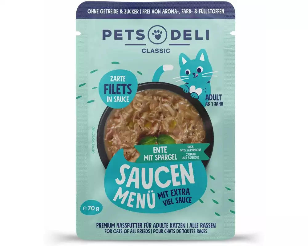 Pets Deli Saucen Menü Ente Spargel