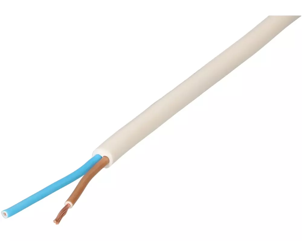 Max Hauri Installationskabel TD 2x 1 mm2, 20 m, Weiss