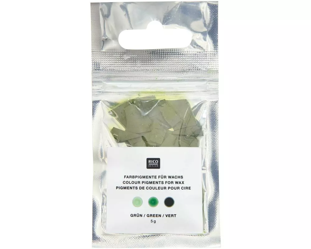 Rico Design Wachsfarben Kerzenfarbe 5 g, Grün