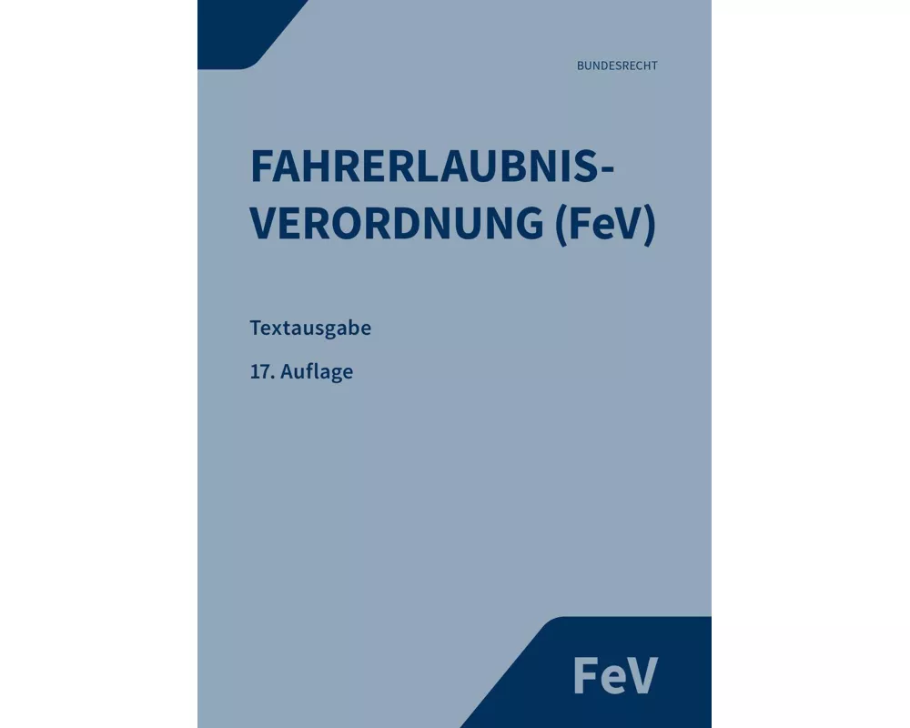 Fahrerlaubnisverordnung