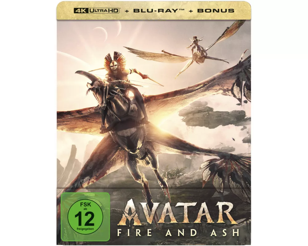 Avatar: Fire and Ash. UHD + Blu-ray (Limited Steelbook)