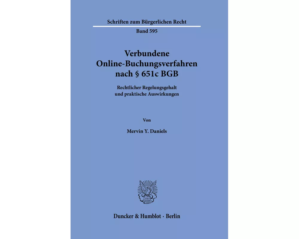 Verbundene Online-Buchungsverfahren nach § 651c BGB