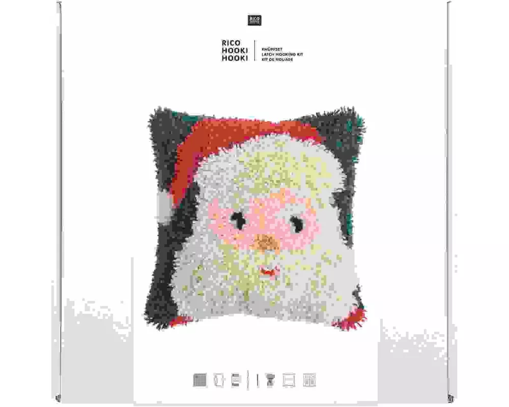 Rico Hooki Hooki, Knüpfset, Kissen Santa