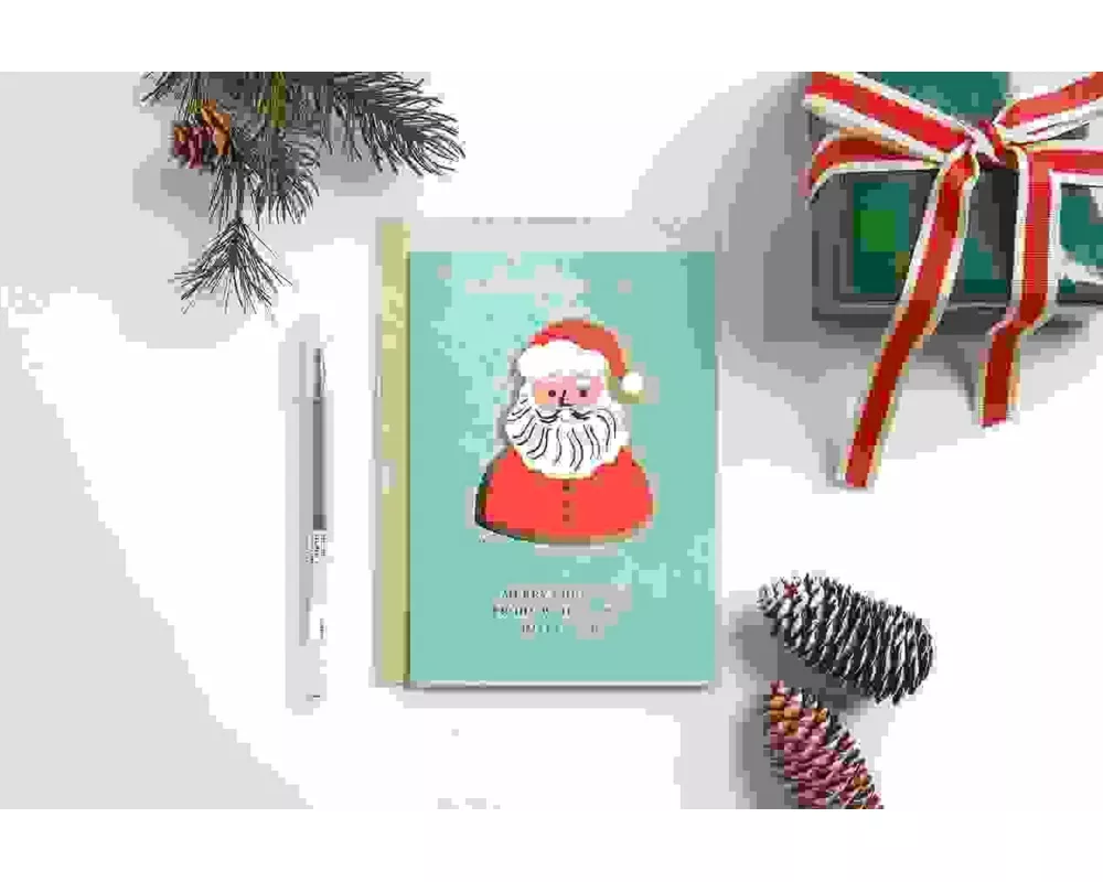 3D-Kartenset B6, Weihnachtsmann FSC MIX