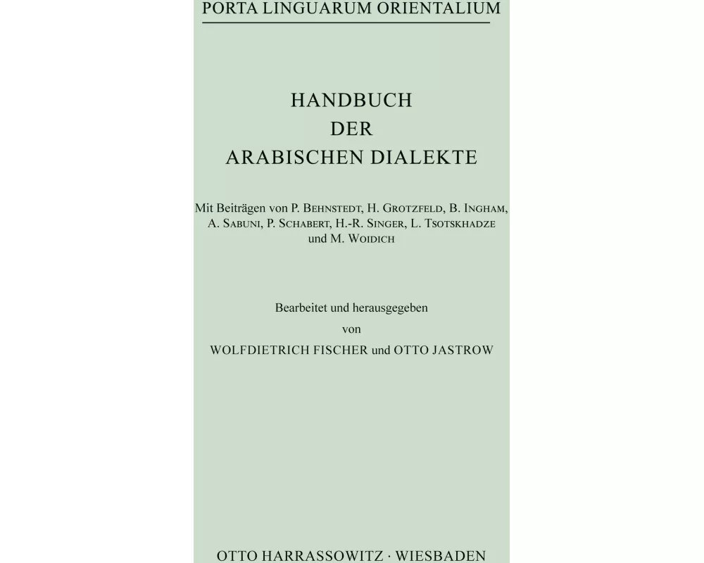 Handbuch der arabischen Dialekte