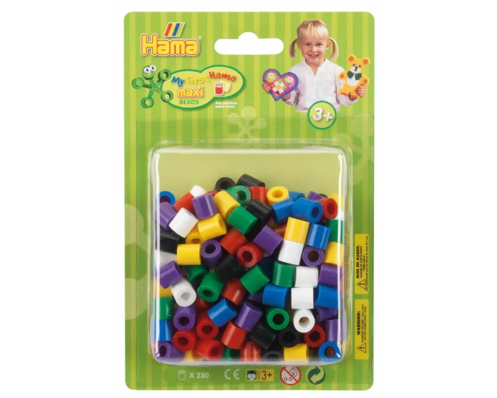 Hama Bügelperlen Maxi Mehrfarbig, 250 Stück
