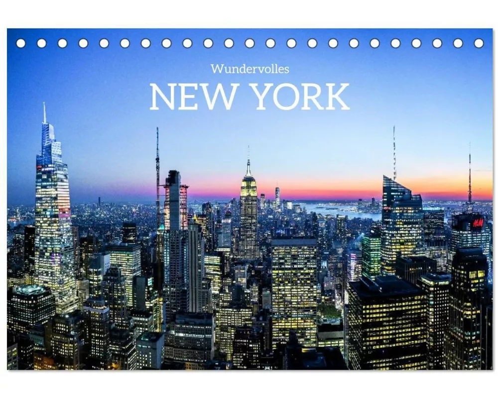Wundervolles New York (Tischkalender 2026 DIN A5 quer), CALVENDO Monatskalender
