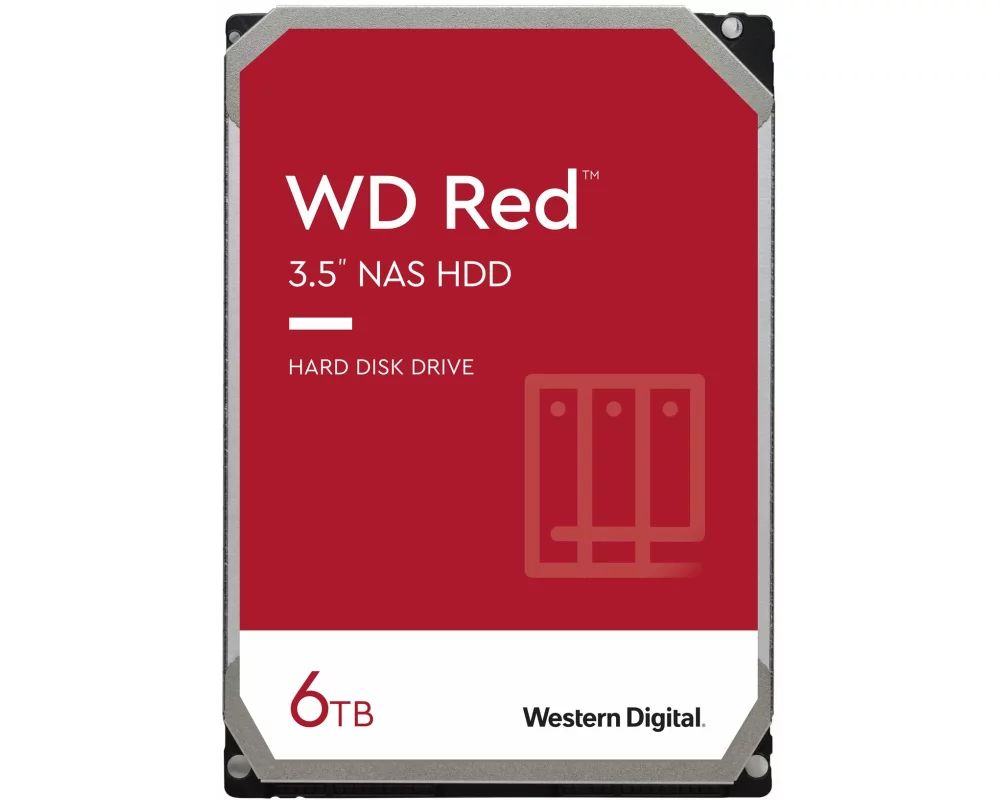 WD Red 6TB SATA 6Gb/s 256MB Cache Internal 3.5inch 24x7 IntelliPower optimized for SOHO NAS systems 1-8 Bay HDD Bulk