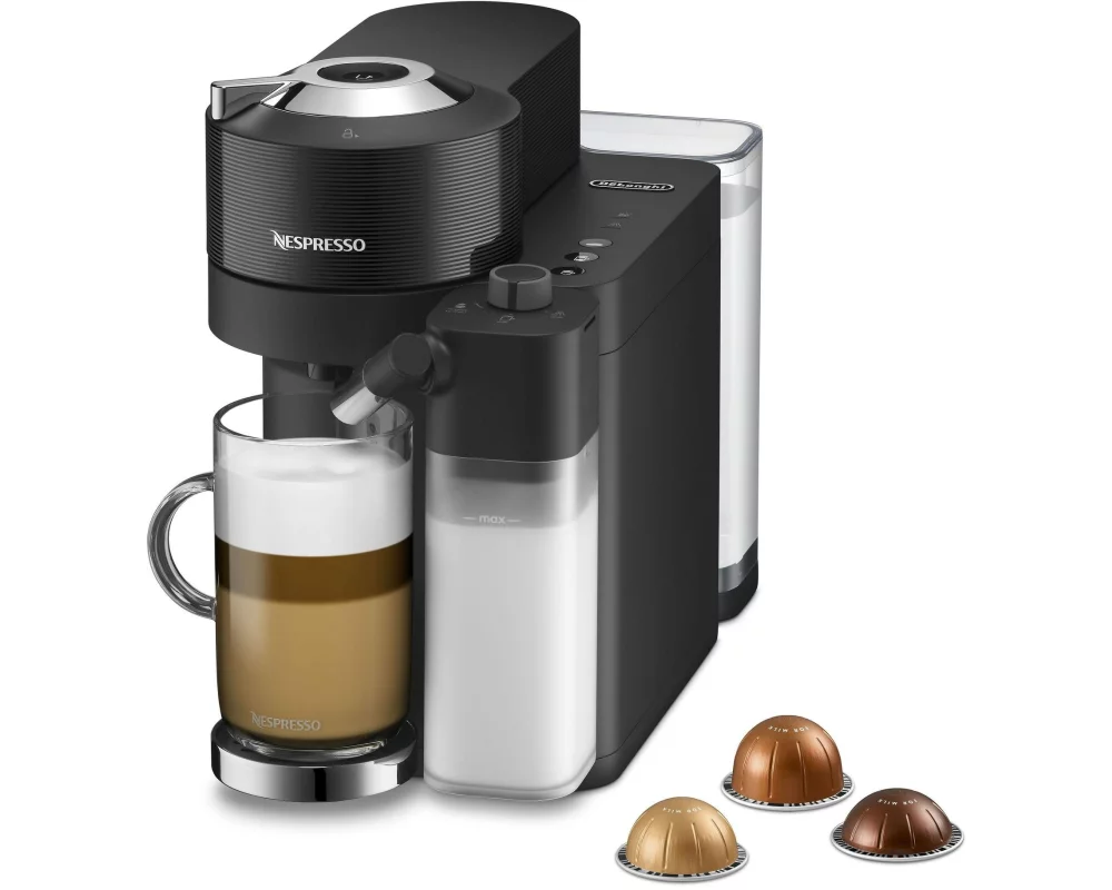 De'Longhi Kaffeemaschine Nespresso Vertuo Lattissima ENV300.B Schwarz