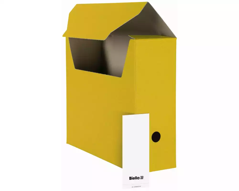 Biella Archivschachtel A4 Gelb, 10 Stück