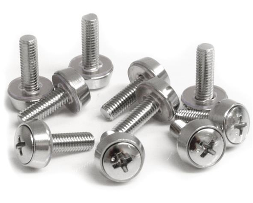 StarTech.com 50 Pkg M5 Mounting Screws for Server Rack Cabinet. Type: Screw, Product colour: Silver. Quantity per pack: 50 pc(s). Weight: 295.1 g