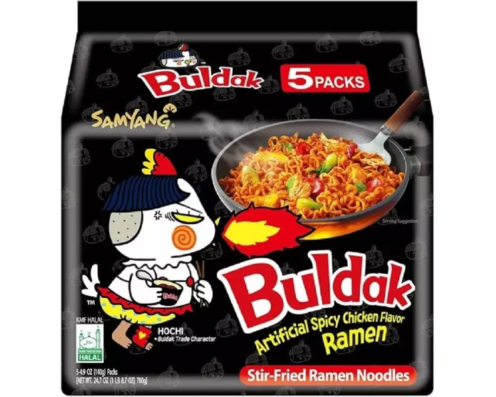 Samyang Buldak Hot Chicken Ramen Original 5 x 140 g