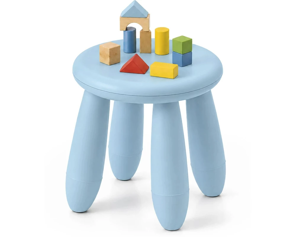 relaxdays Kindersitzhocker Blau