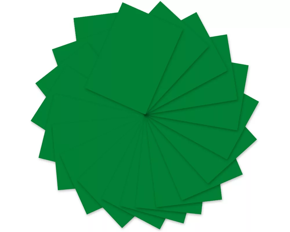 URSUS Tonzeichenpapier A4, 130 g/m², 100 Blatt, Tannengrün
