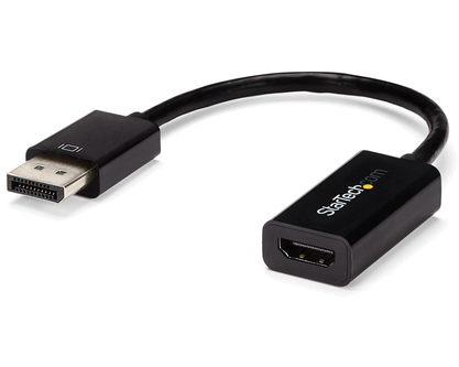 StarTech.com DisplayPort to HDMI Adapter, 4K 30Hz Active DP to HDMI Video Converter, Ultra HD DP 1.2 to HDMI 1.4 Monitor Adapter Dongle