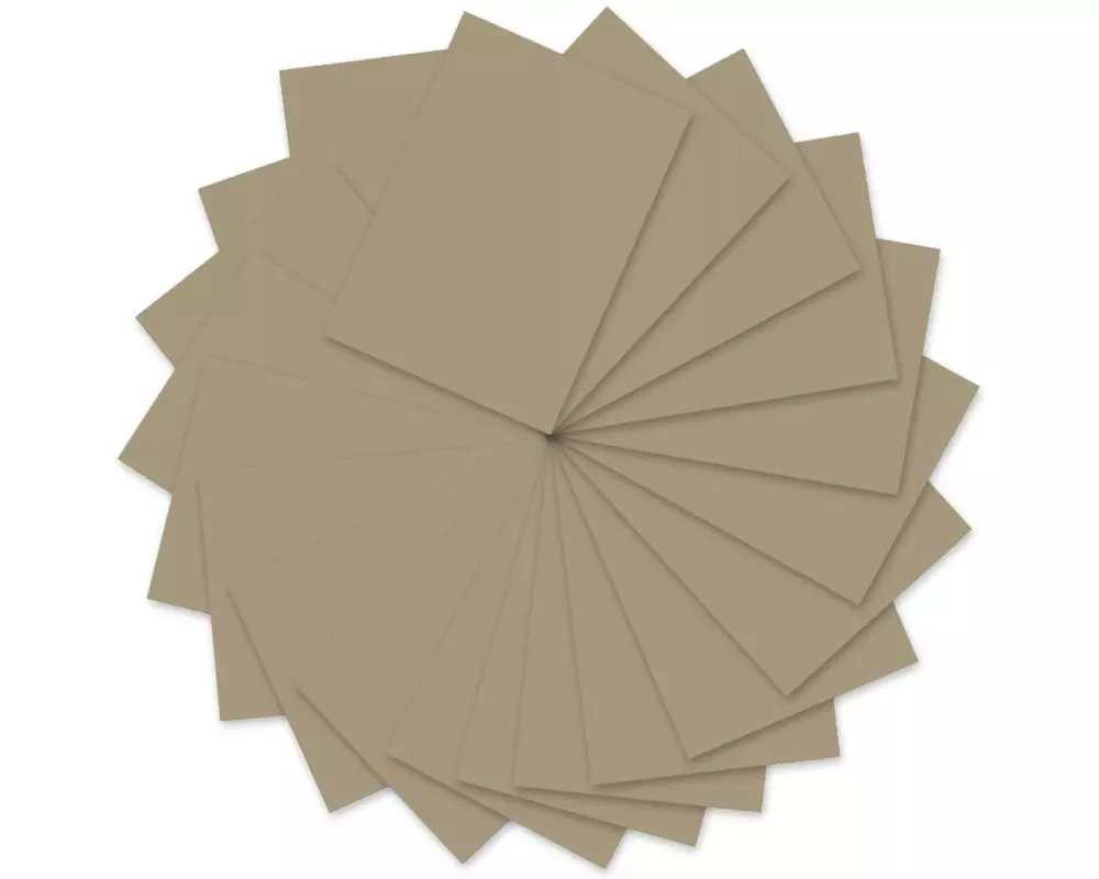URSUS Tonzeichenpapier 50 x 70 cm, 130 g/m², 10 Blatt, Taupe