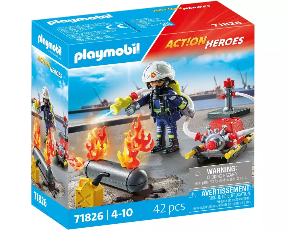 Playmobil Action Heroes Löschung eines Gastanks 71826