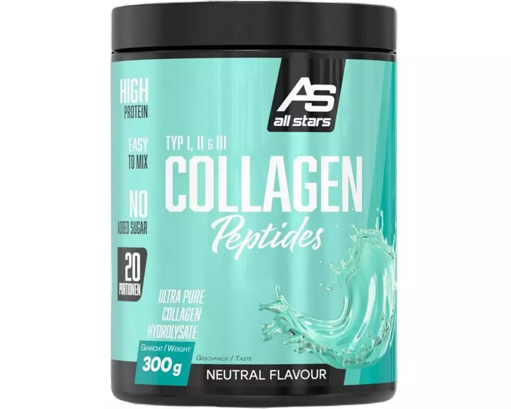 All Stars Pulver Collagen Peptide Neutral 300 g