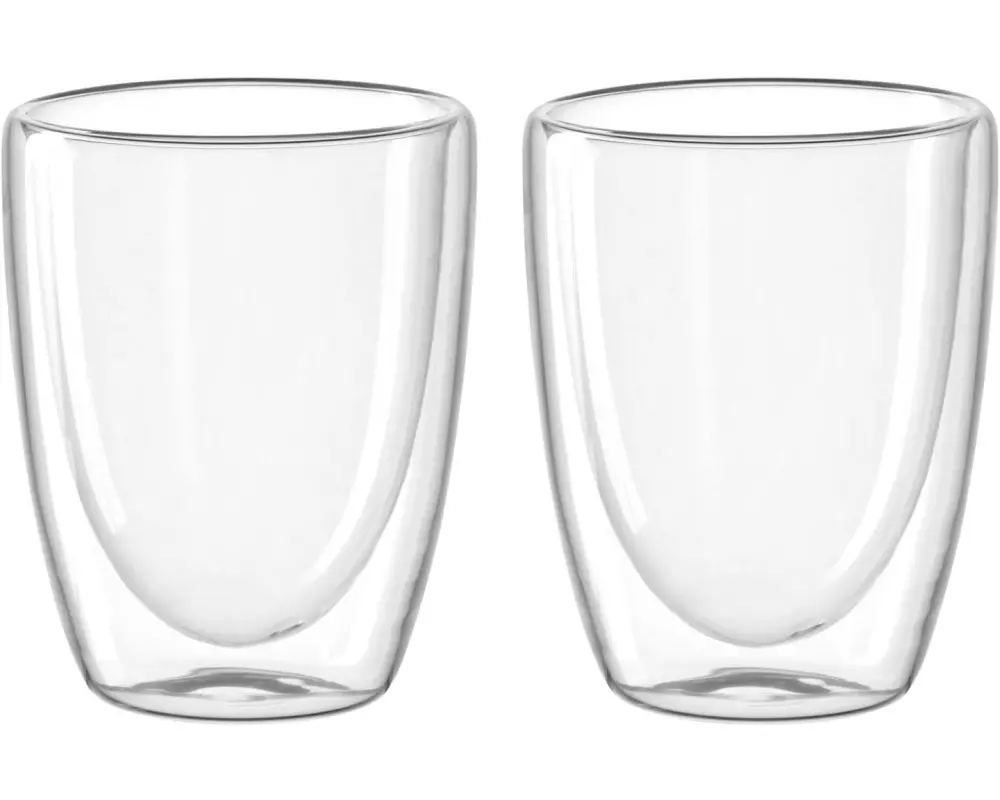 Leonardo Thermobecher Duo 300 ml, 2 Stück, Transparent