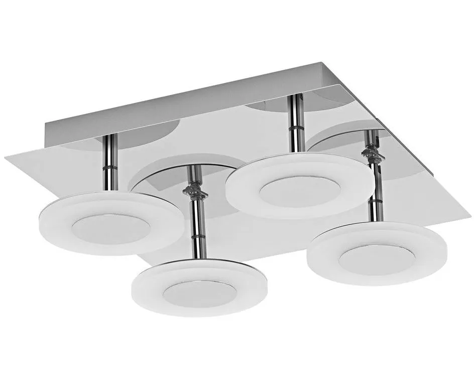 Ledvance Badezimmerleuchte SMART+ Orbis Wave, 4 x 5 W, Chrome, 30 cm