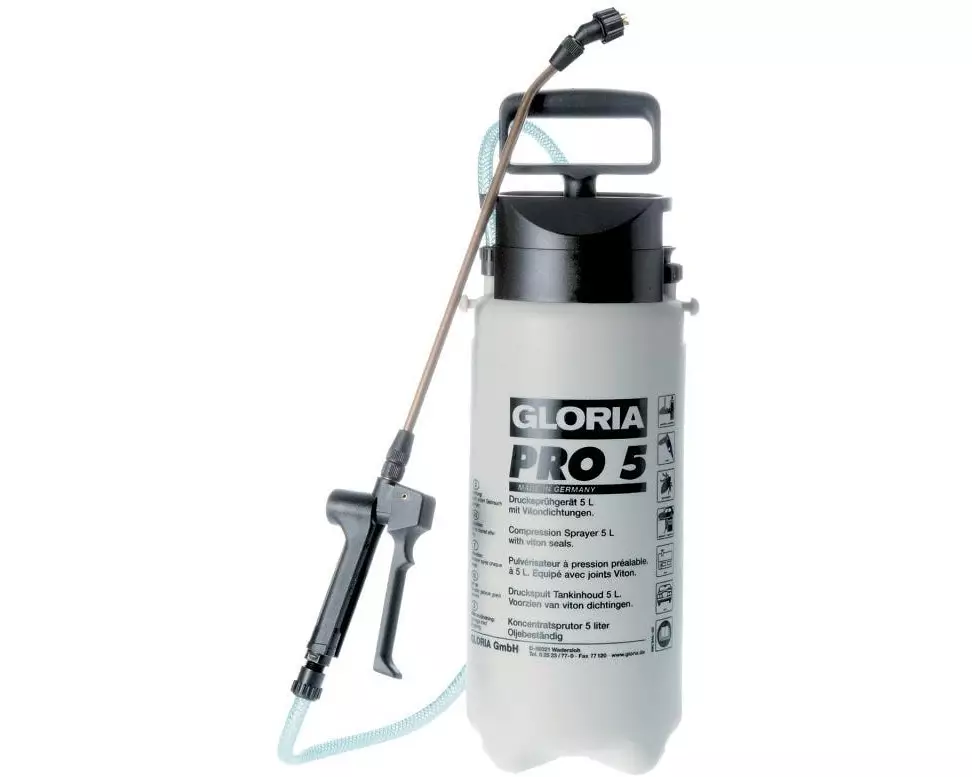 Gloria Spezial-Drucksprühgerät Pro 5 Ölfest, 5 l
